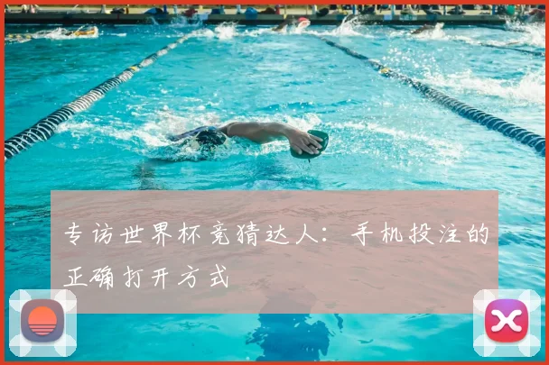 专访世界杯竞猜达人:手机投注的正确打开方式